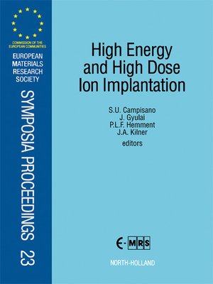 cover image of High Energy and High Dose Ion Implantation